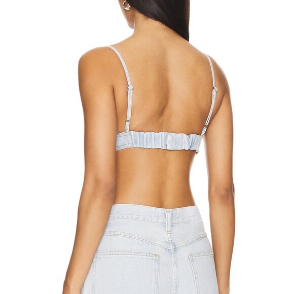 Agolde Denim Bralette XL - Picture 3 of 16